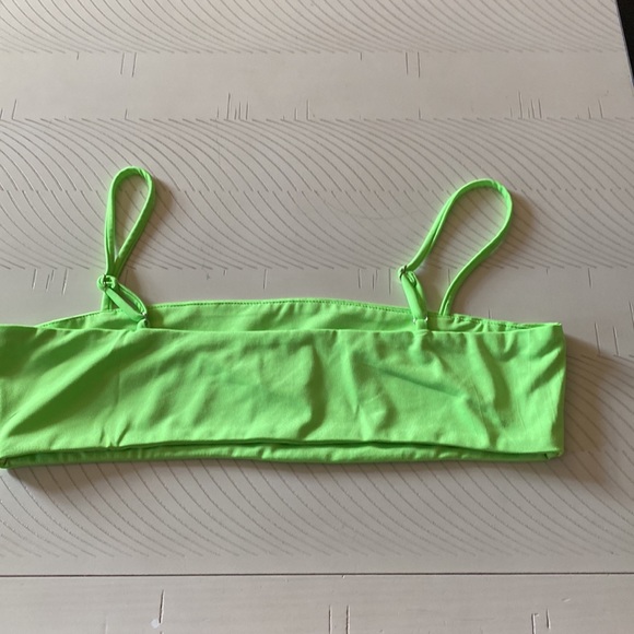 Princess Polly Lime Green Super Crop Top Size 10 - Picture 2 of 4